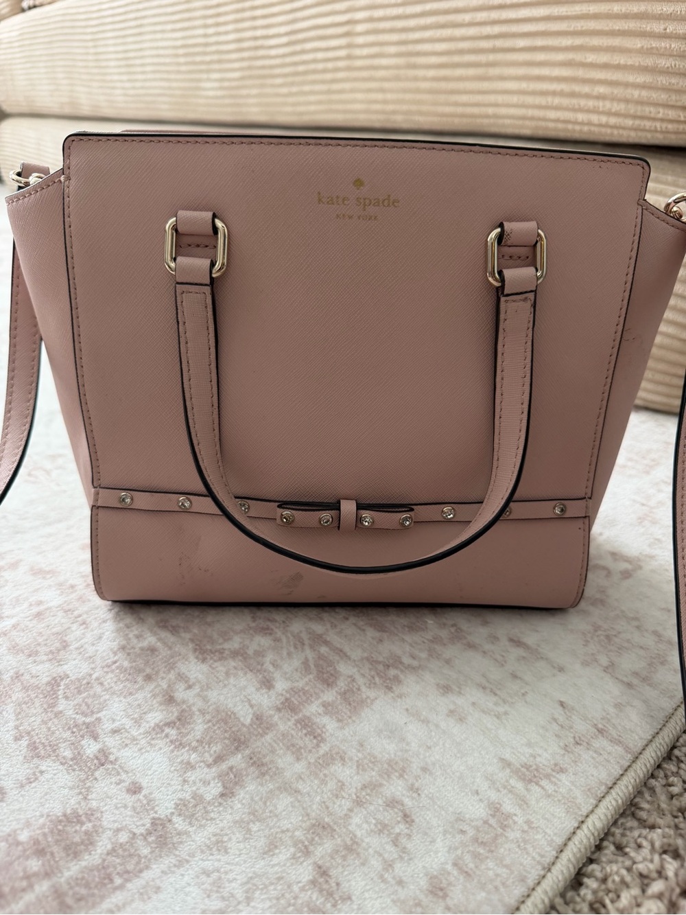 KATE SPADE - Laurel Way Jeweled Small Hadlee Satchel